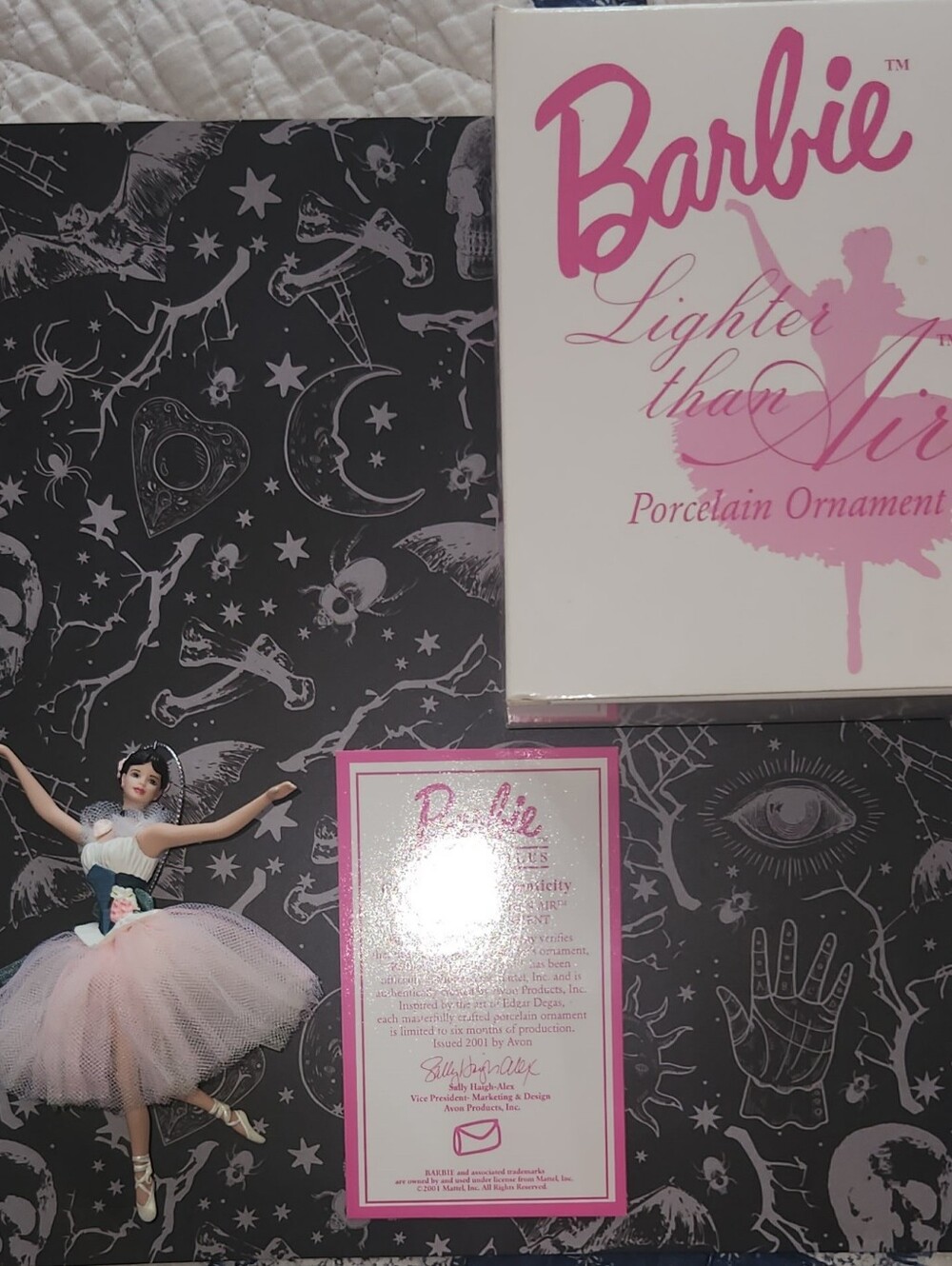 2001 Avon BARBIE LIGHTER THAN AIR Ornament Exclusively From Avon Brand New